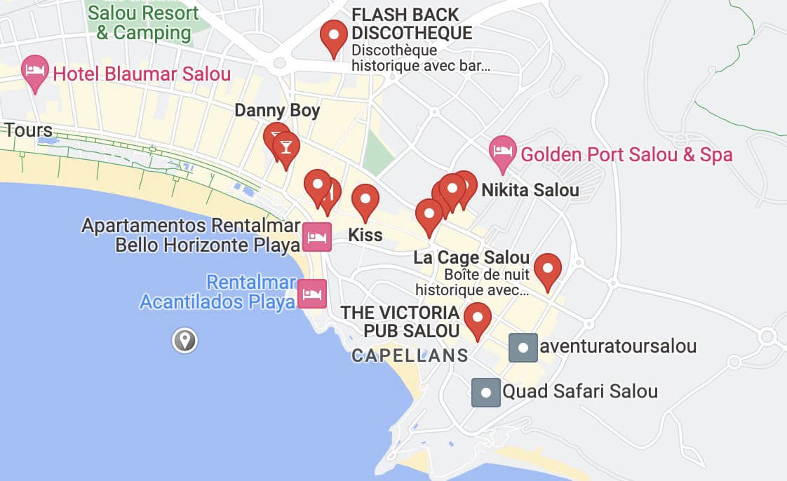 endroits ou sortir salou