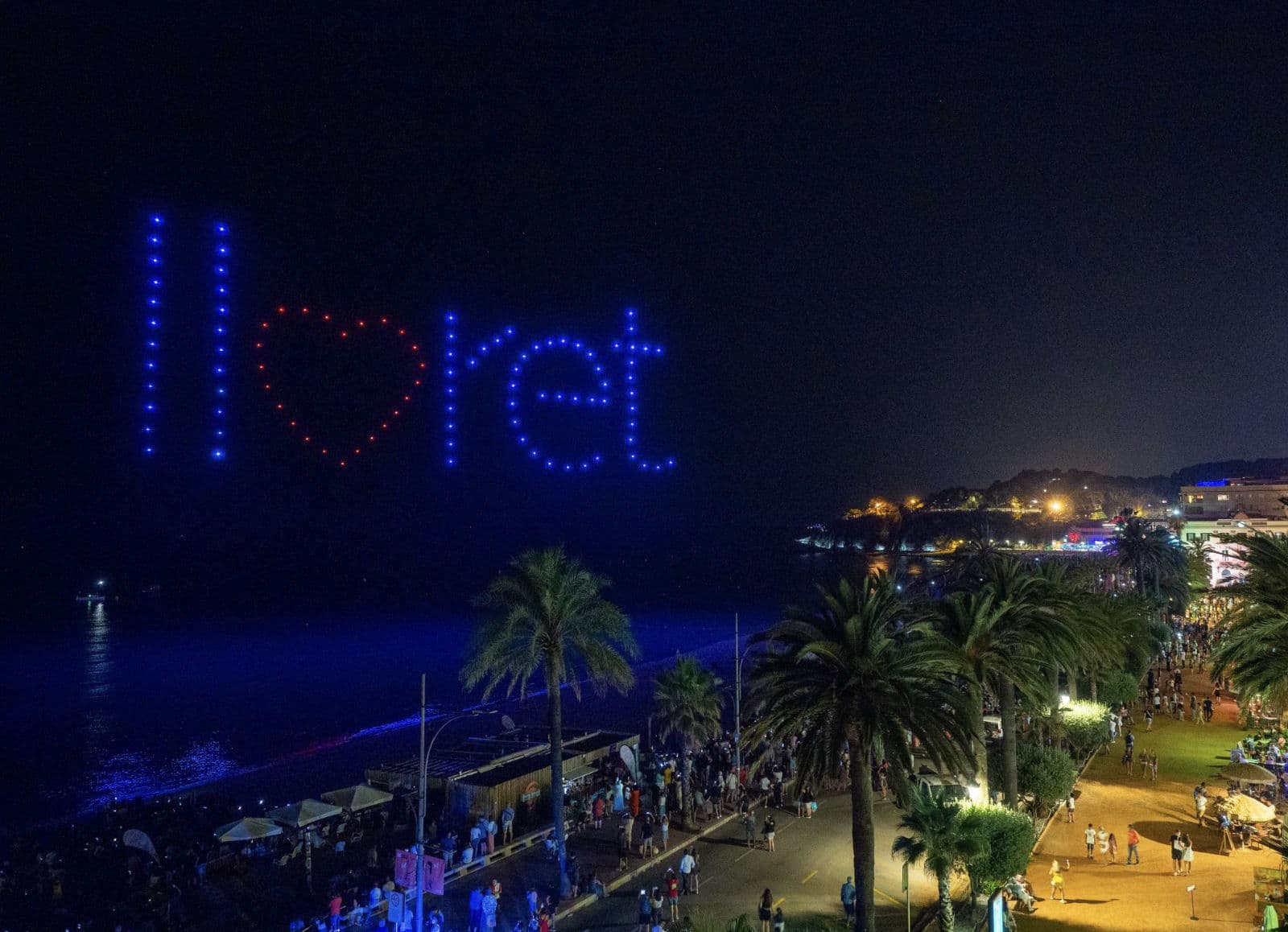 lloret ville nocture drone
