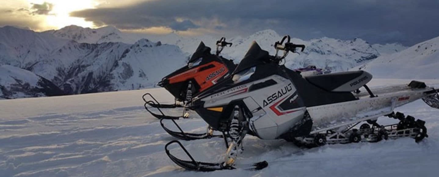 Paysage époustouflants motoneige Les 3 Vallées