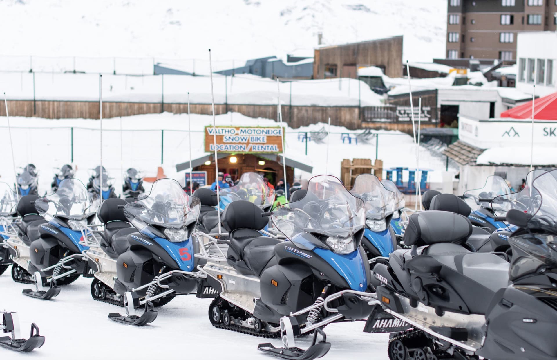 Superbe motoneige Val Thorens