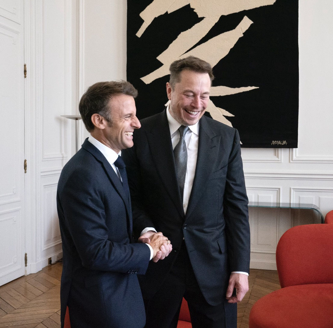 emmanuel macron et elon musk visite 16 juin 2023