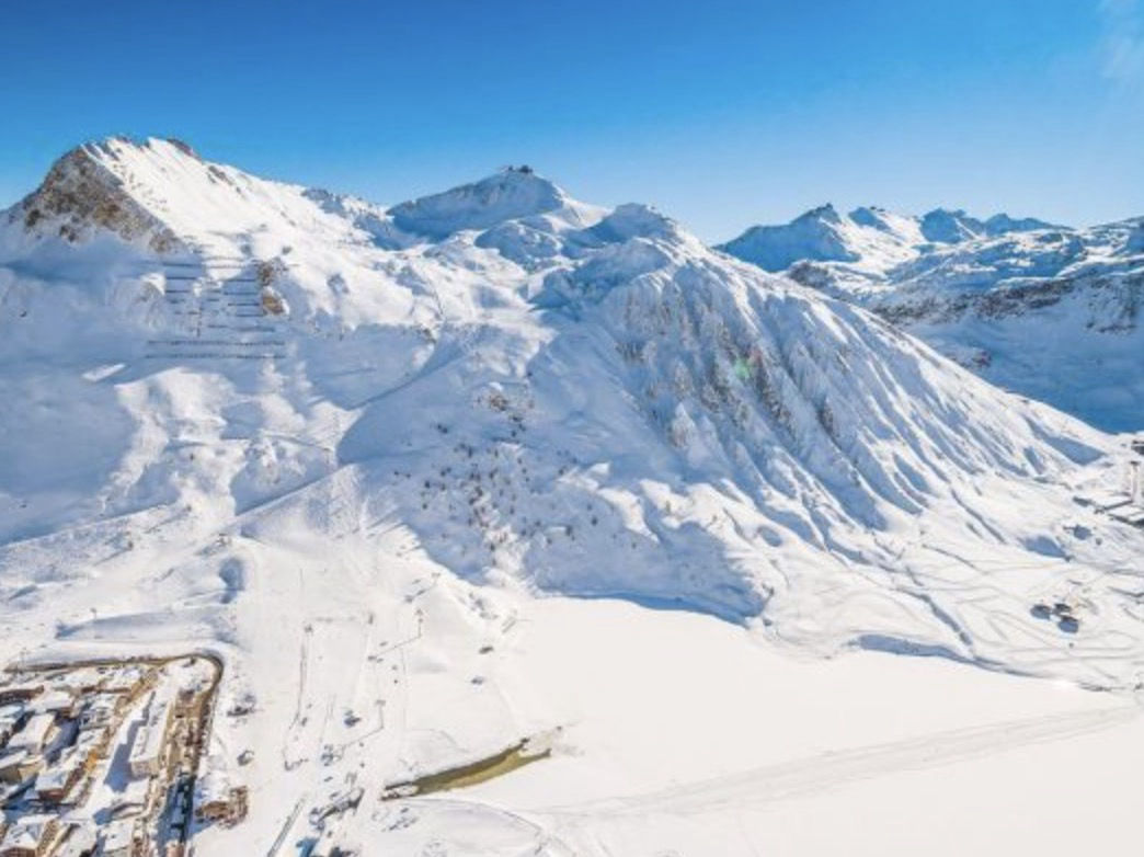 Paysage splendide des hauteurs de Tignes